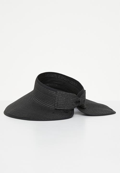 edit - Wide brim visor - black
