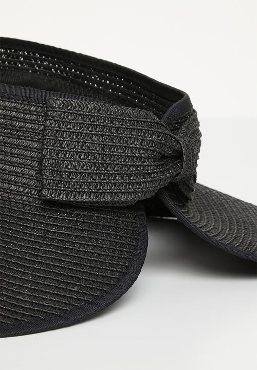 edit - Wide brim visor - black