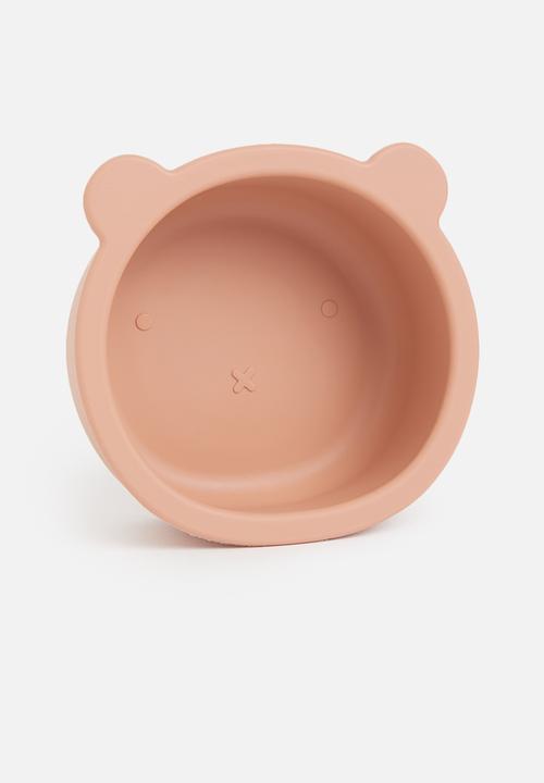 Sixth Floor - Baby bear silicone suction bowl with spoon - sand