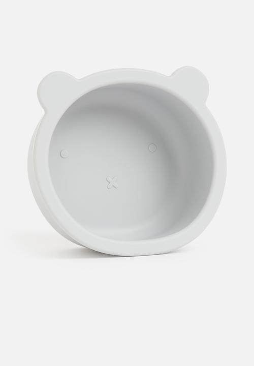 Sixth Floor - Baby bear silicone suction bowl with spoon - grey