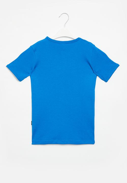 SOVIET - B bolt evo short sleeve muscle tee - mosaic blue