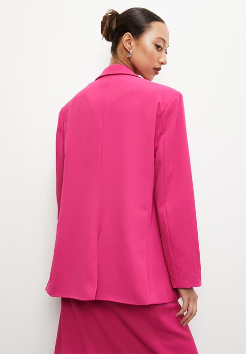VELVET - Co-ord luxe jacket - pink