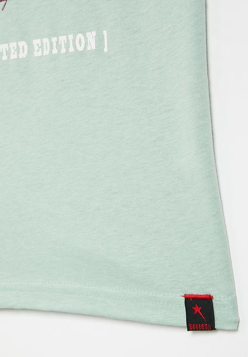SOVIET - B azlan boys short sleeve logo tee - biscay blue