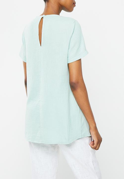 edit Maternity - Maternity textured nursing blouse - sage