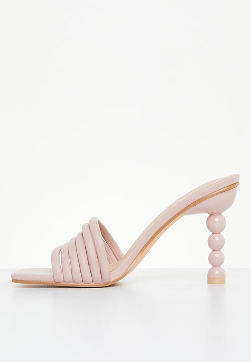 Plum - Vicky square toe mule heel - neutral