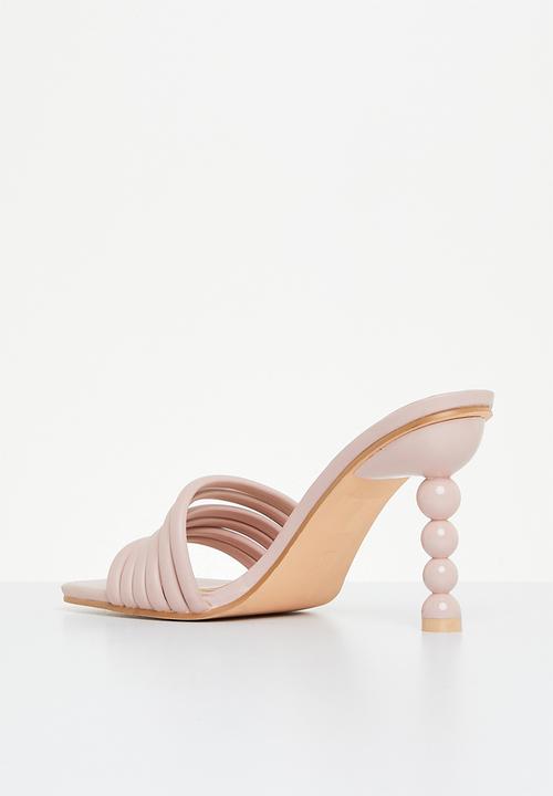 Plum - Vicky square toe mule heel - neutral