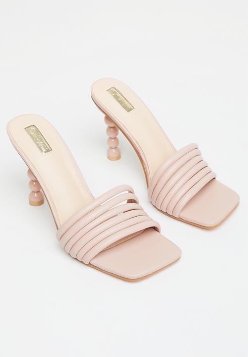 Plum - Vicky square toe mule heel - neutral