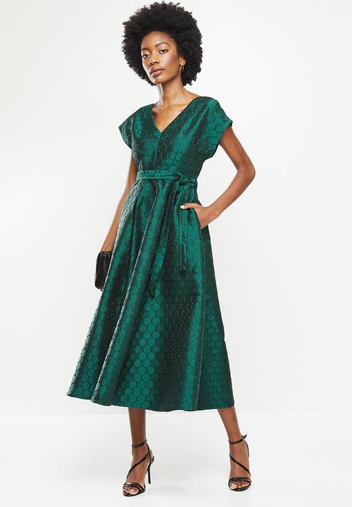 AMANDA LAIRD CHERRY - Zweli dress -  bottle & black spot