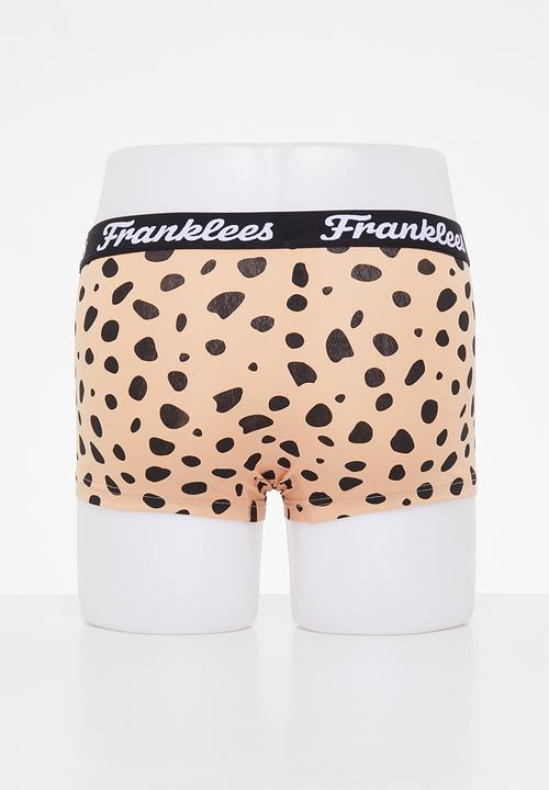 Franklees - Wild brights short leg trunks - brown