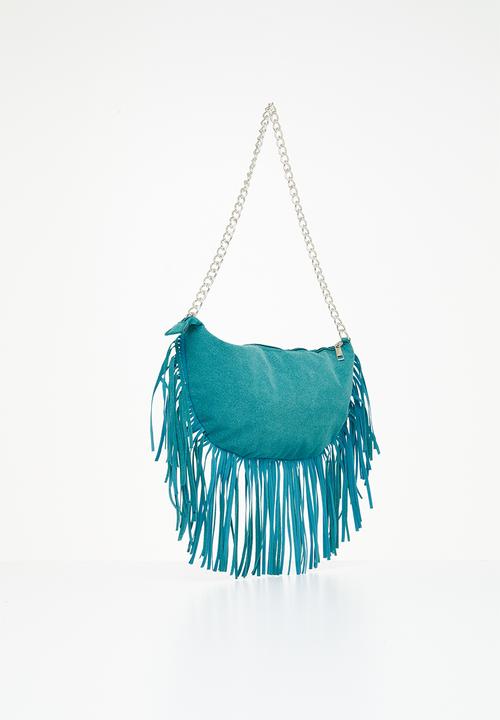 Superbalist - Liz fringe shoulder bag - blue