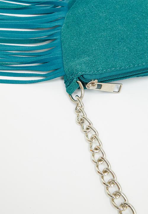 Superbalist - Liz fringe shoulder bag - blue