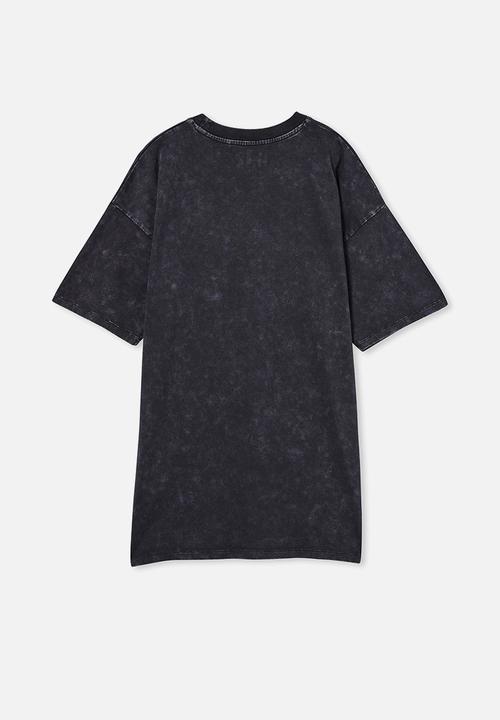 Cotton On - Sami short sleeve embellished tee-phantom wash/always adore