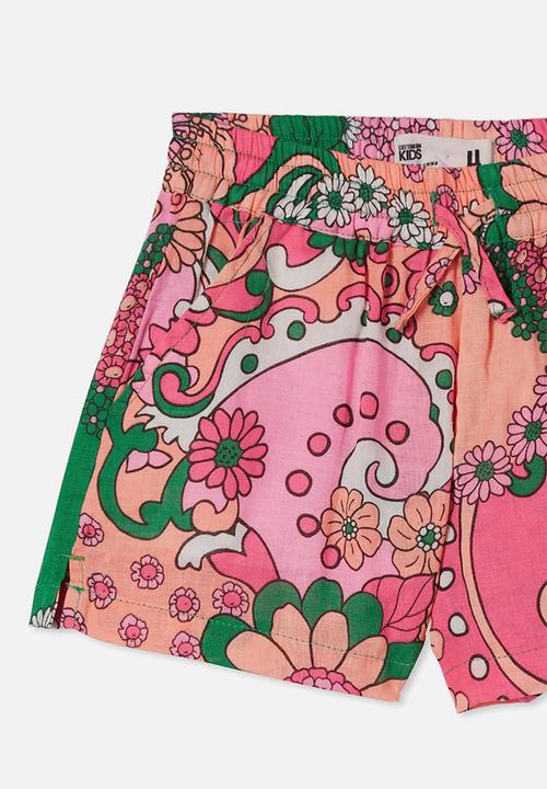 Cotton On - Kelsie short - bright paisley floral