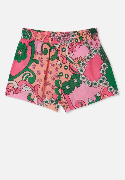 Cotton On - Kelsie short - bright paisley floral