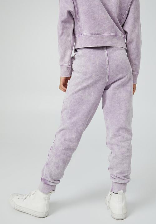 Cotton On - Olive trackpant - lilac drop