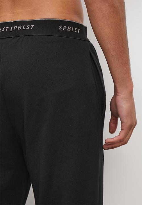 Superbalist - Plain regular long lounge pant - black