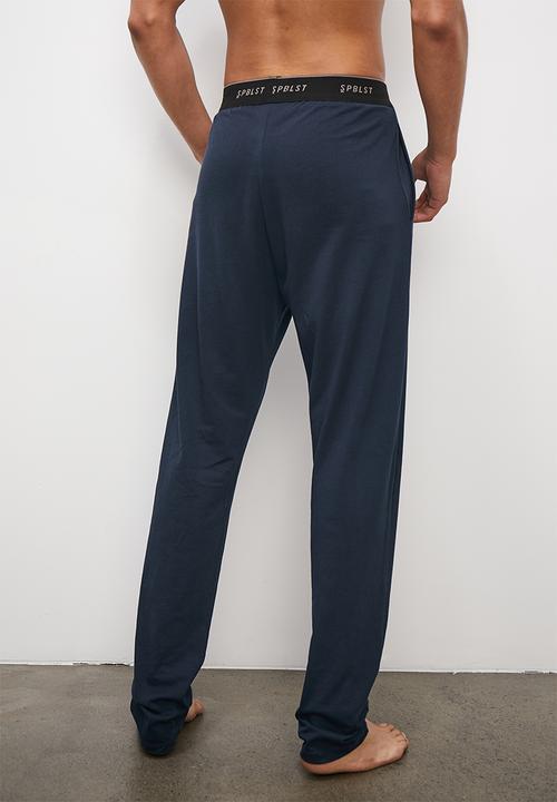 Superbalist - Plain regular long lounge pant - navy
