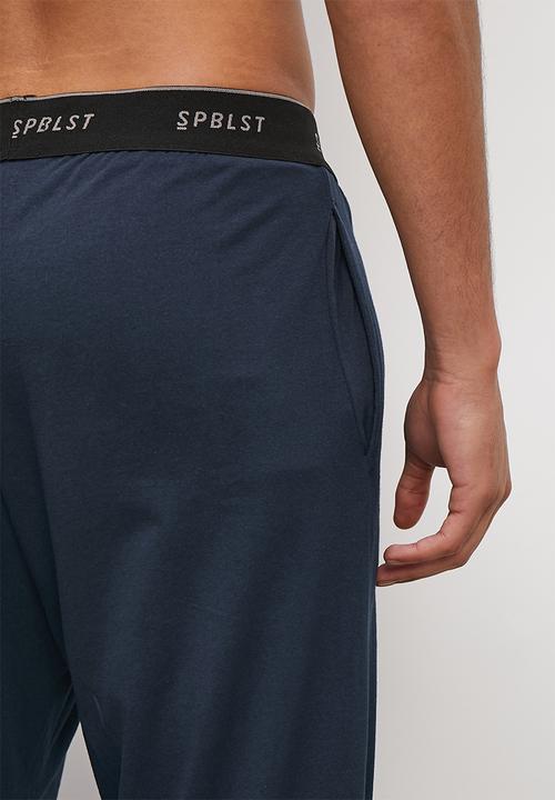 Superbalist - Plain regular long lounge pant - navy