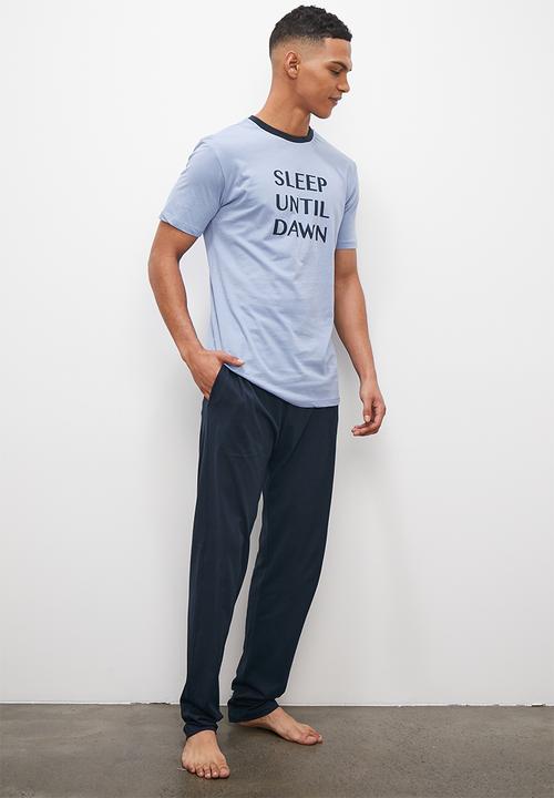 Superbalist - Plain regular long lounge pant - navy