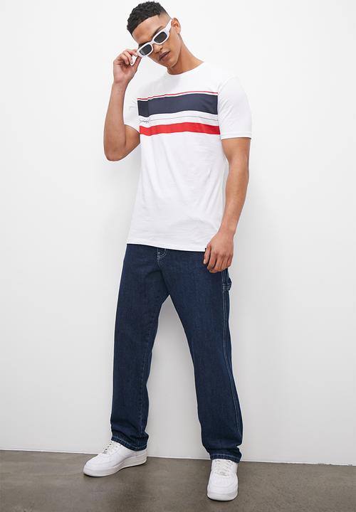 Superbalist - Placement stripe print tee - multi