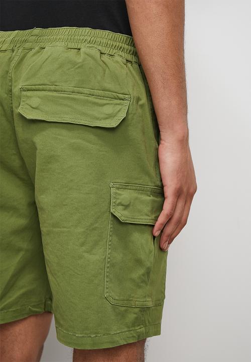 Superbalist - Twill utility pull on - olive