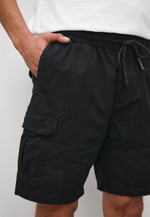 Superbalist - Twill utility pull on - black