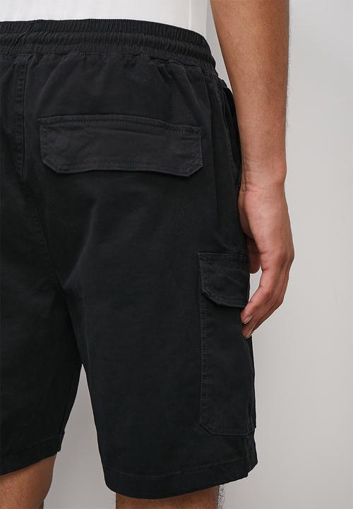 Superbalist - Twill utility pull on - black
