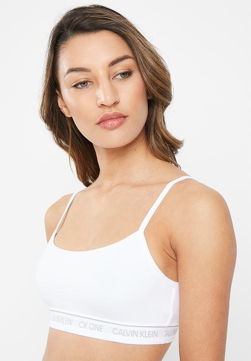 Calvin Klein - Ck unlined bralette - white