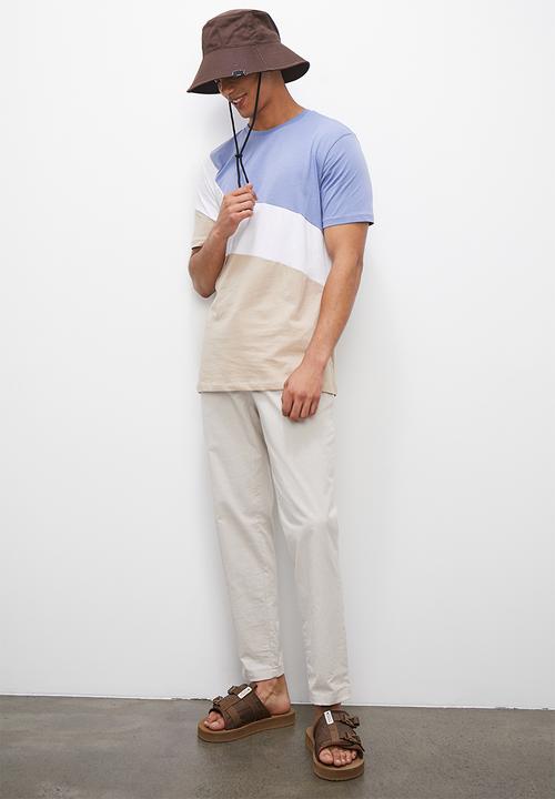 Superbalist - Retro blu blocked tee - blue
