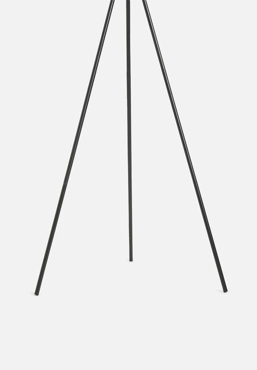Sixth Floor - Finley floor lamp - black & natural