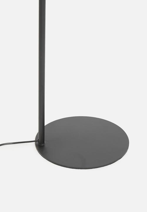 Sixth Floor - Wyatt floor lamp - black & natural