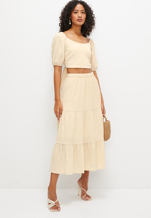MILLA - Co-ord textured top - brazillian sand