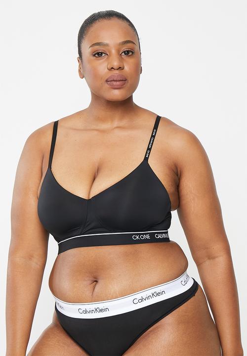 Calvin Klein - Ck lightly lined bralette - black