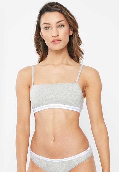 Calvin Klein - Ck unlined bralette 2-pack - grey heather