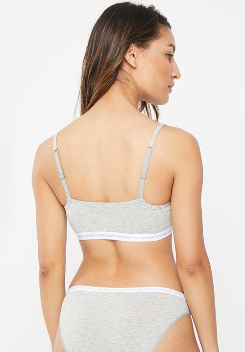 Calvin Klein - Ck unlined bralette 2-pack - grey heather