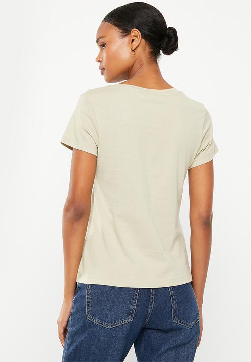 Calvin Klein - Ck short sleeve knit T-shirt 2pack - wheat fields/black