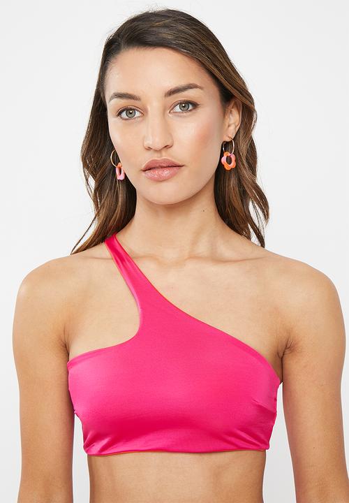 DORINA - Muani bikini top - pink & orange 