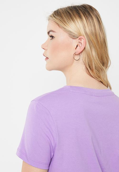 FILA - Goldie crop box top - chalk violet