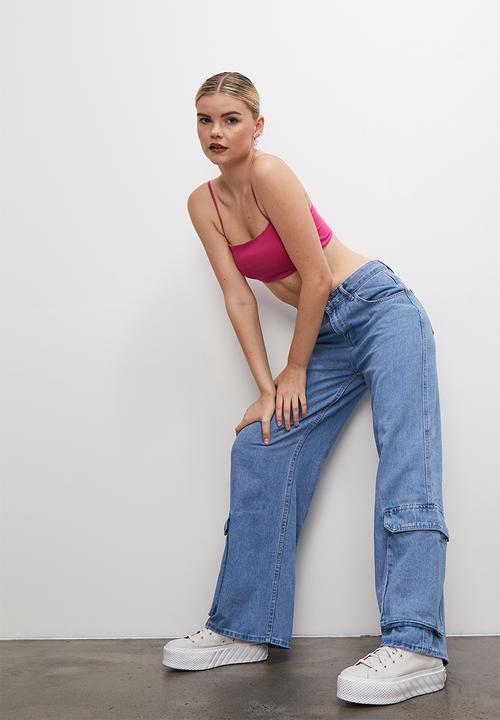 Blake - Denim cargo - blue denim