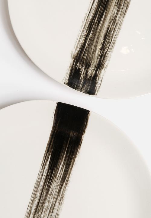 Urchin Art - Set of 4 Brushstroke Side Plates