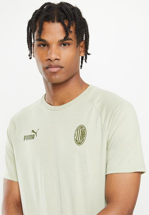 PUMA - A.C. Milan casuals tee - spring moss & dark green moss