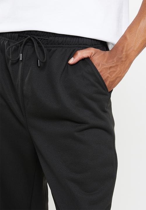 basicthread - Basicthread elastic cuff regular sweatpants - black