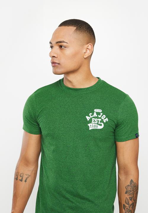 Aca Joe - Aca joe jasper left chest embroidered short sleeve crew tee - amazon