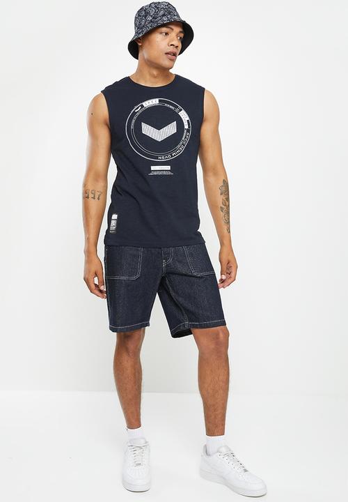 S.P.C.C - Beck sleeveless tee  - navy