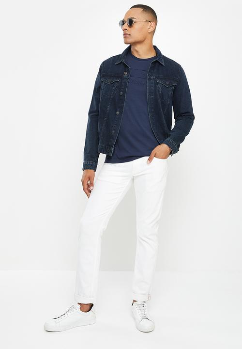 GUESS - Short sleeve guess la embossed tee - new navy