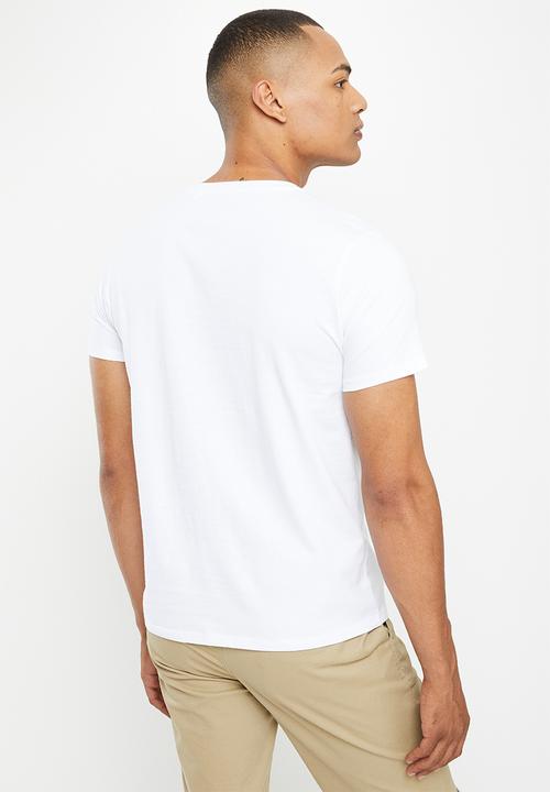 GUESS - Short sleeve guess la embossed tee - pure white