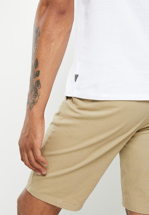 GUESS - Short sleeve guess la embossed tee - pure white