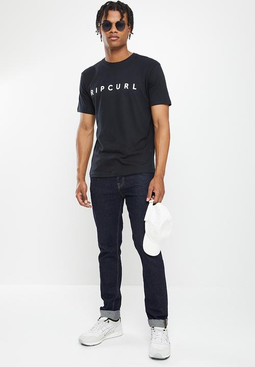 Rip Curl - Italics tee - black