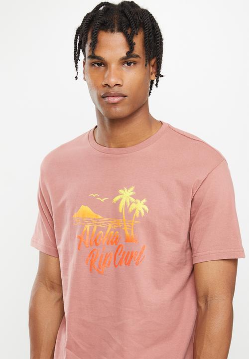 Rip Curl - Dos palmy tee - dusty mushroom