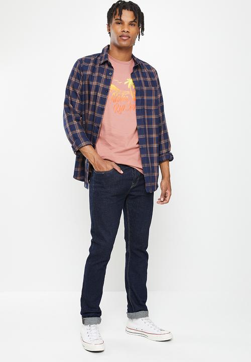 Rip Curl - Dos palmy tee - dusty mushroom